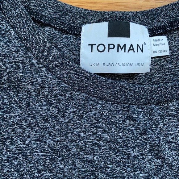 TopMan Tee w/ Faux Leather Pocket and Sleeve Cuffs - Picture 3 of 3